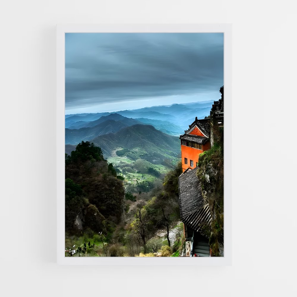 Poster Montagnes Wudang – affiche Kung Fu (vue 3)